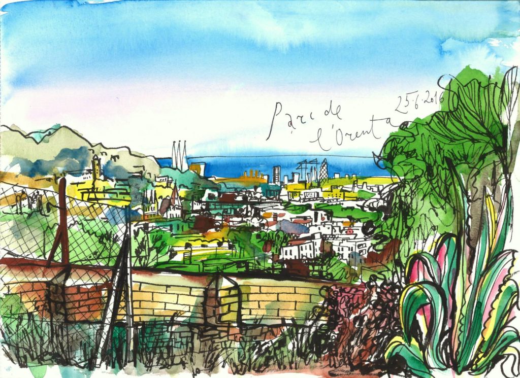 Блог Кати Осиной. Рисунки из путешествий. Шесть дней в Барселоне (июнь 2016)